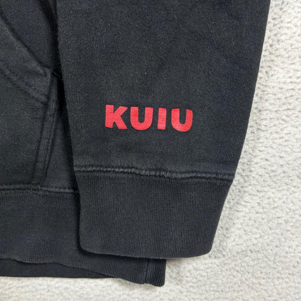 KUIU Hoodie Mens Medium Black American Flag Ram Logo Graphic Pullover Sweatshirt - Picture 3 of 7